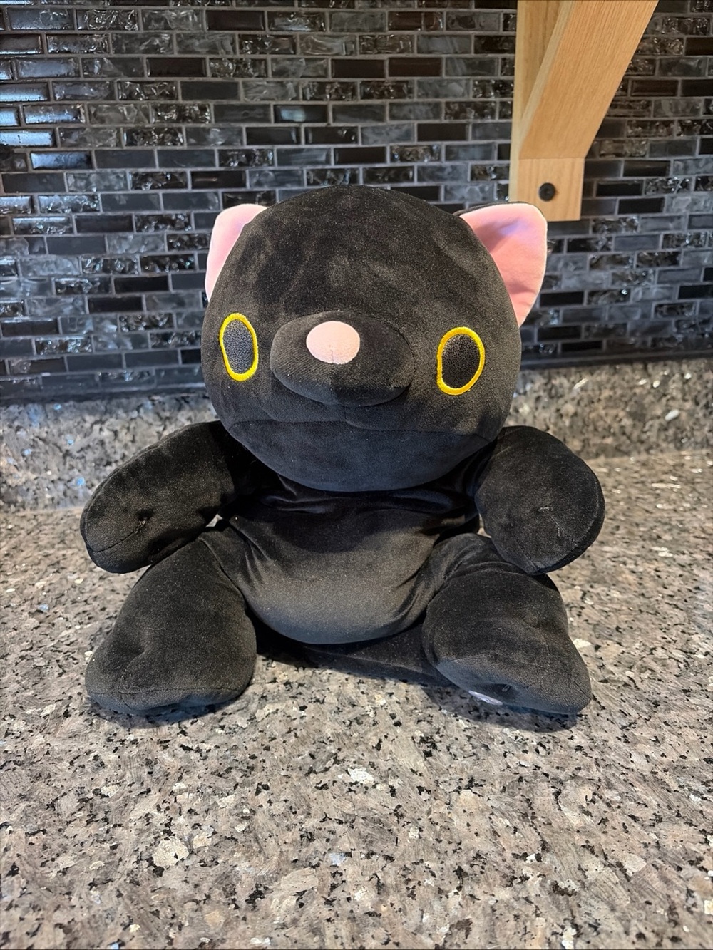 ZURU Hug-A-Lumps Luna Black Cat Plush Weighted Stuffed Animal Soft Lovey Toy